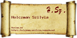 Holczman Szilvia névjegykártya